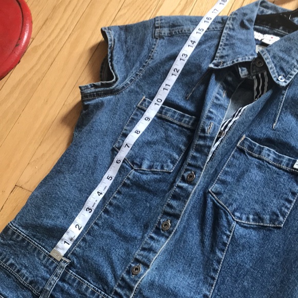 Vintage Tommy Hilfiger Y2K Denim Short Sleeve Dress - Picture 14 of 15